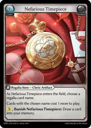 Nefarious Timepiece (016) - Distorted Reflections Foil