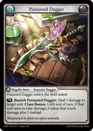 Poisoned Dagger (017) - Distorted Reflections Foil