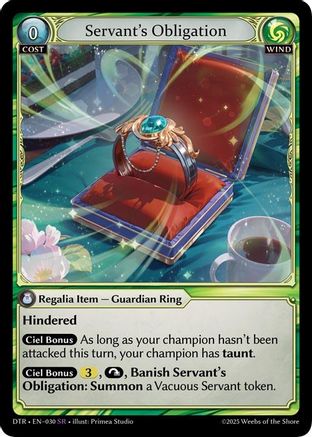 Servant's Obligation (030) - Distorted Reflections Foil