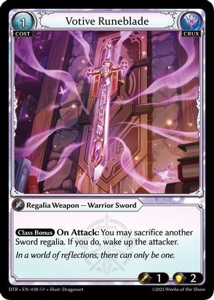 Votive Runeblade (038) - Distorted Reflections Foil