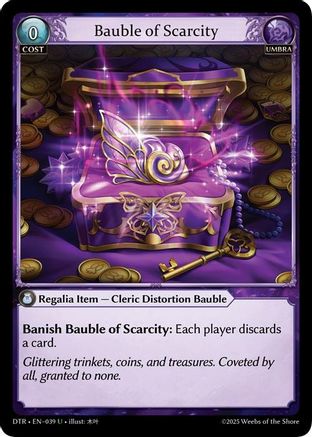 Bauble of Scarcity (039) - Distorted Reflections
