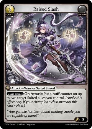 Raised Slash (081) - Distorted Reflections Foil
