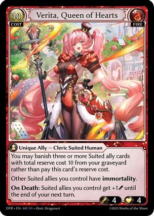 Verita, Queen of Hearts (141) - Distorted Reflections Foil