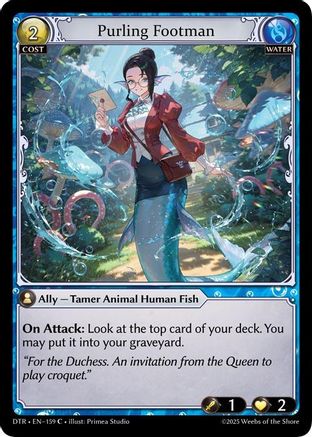 Purling Footman (159) - Distorted Reflections Foil