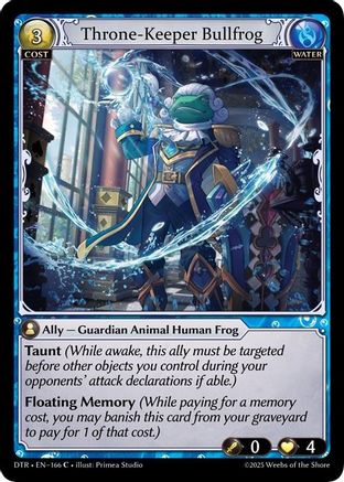 Throne-Keeper Bullfrog (166) - Distorted Reflections Foil