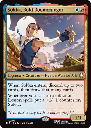 Sokka, Bold Boomeranger (TLA-240) - Avatar: The Last Airbender Foil