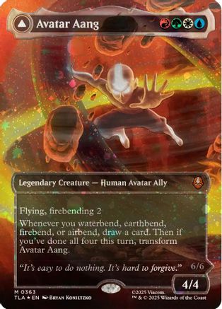 Avatar Aang (Raised Foil) (TLA-363) - Avatar: The Last Airbender Foil