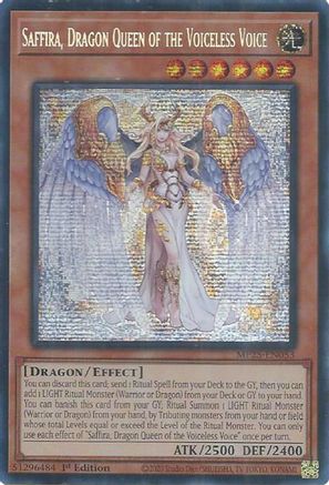 Saffira, Dragon Queen of the Voiceless Voice (MP25-EN053) - 2025 Mega-Pack 1st Edition