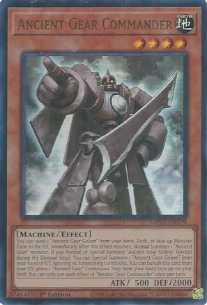 Ancient Gear Commander (MP25-EN179) - 2025 Mega-Pack 1st Edition