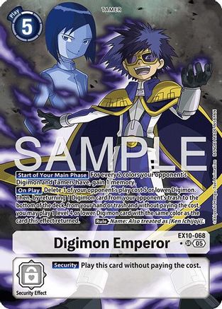 Digimon Emperor (Alternate Art) (EX10-068) - Sinister Order Foil
