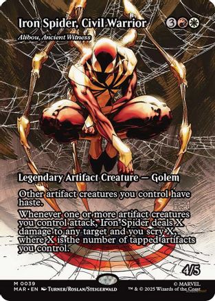 Iron Spider, Civil Warrior - Alibou, Ancient Witness (MAR-039) - Marvel Eternal-Legal