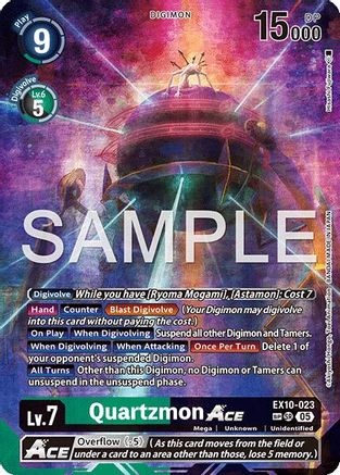 Quartzmon ACE (SP) (EX10-023) - Sinister Order Foil