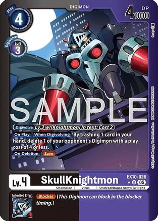 SkullKnightmon (Limited Foil) (EX10-026) - Sinister Order Foil