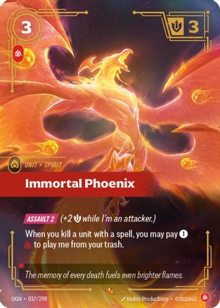 Immortal Phoenix (037/298) - Origins Foil