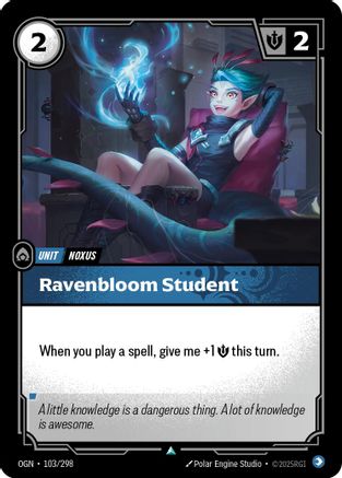 Ravenbloom Student (103/298) - Origins Foil