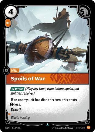 Spoils of War (144/298) - Origins Foil