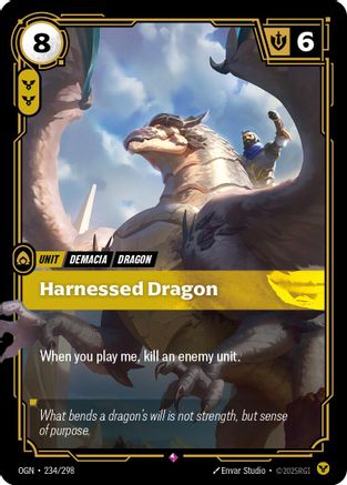 Harnessed Dragon (234/298) - Origins Foil