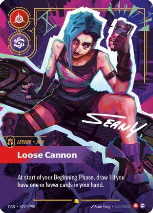 Jinx - Loose Cannon (Signature) (301*/298) - Origins Foil