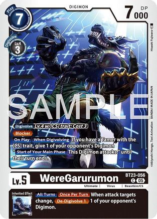 WereGarurumon (BT23-056) - Hackers' Slumber