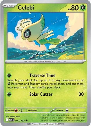 Celebi 12 - ME01 Mega Evolution Reverse Holofoil
