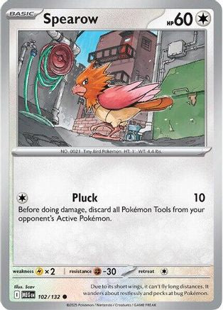 Spearow - 102/132 102 - ME01 Mega Evolution Reverse Holofoil