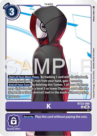 K (BT23-088) - Hackers' Slumber