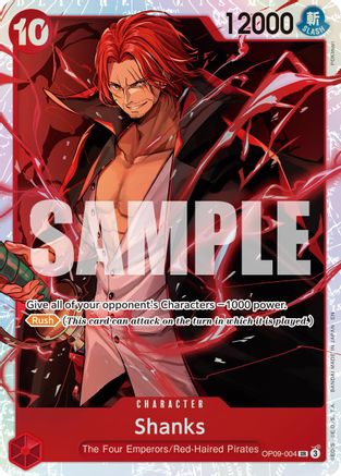 Shanks - OP09-004 (Reprint) (OP09-004) - Premium Booster -The Best- Vol. 2 Foil