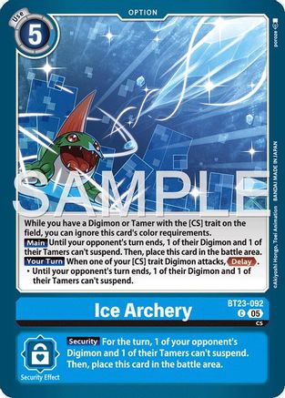 Ice Archery (BT23-092) - Hackers' Slumber