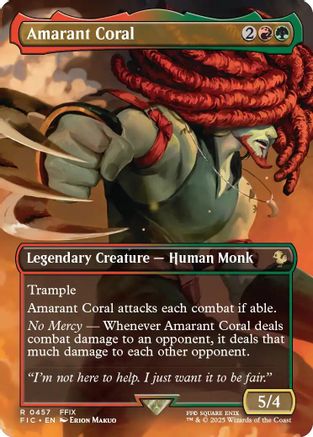 Amarant Coral (Borderless) (FIC-457) - Commander: FINAL FANTASY Foil