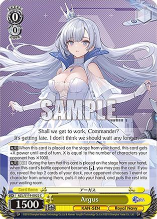 Argus (AZL/S119-E022 C) - Azur Lane Vol. 2