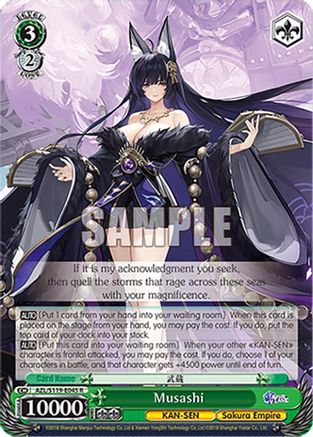 Musashi (AZL/S119-E045 R) - Azur Lane Vol. 2