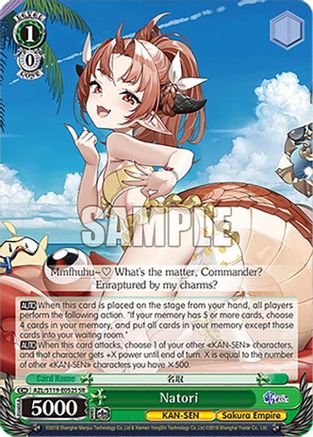 Natori (SR) (AZL/S119-E052S SR) - Azur Lane Vol. 2