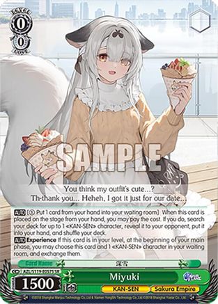 Miyuki (SR) (AZL/S119-E057S SR) - Azur Lane Vol. 2