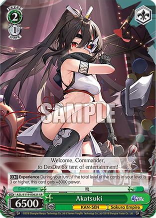 Akatsuki (SR) (AZL/S119-E062S SR) - Azur Lane Vol. 2