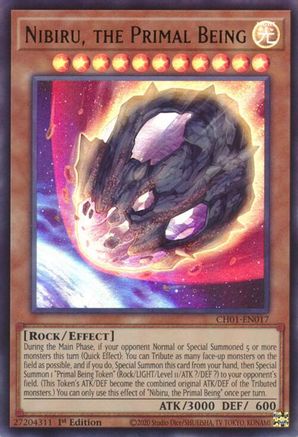 Nibiru, the Primal Being (CH01-EN017) - THE CHRONICLES DECK: The Fallen & The Virtuous (All-Foil Edition) 1st Edition