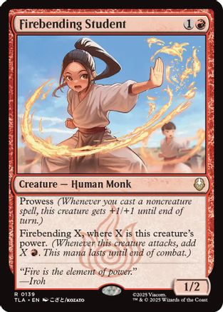 Firebending Student (TLA-139) - Avatar: The Last Airbender Foil