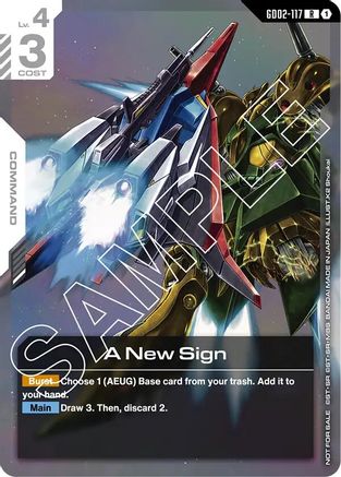A New Sign (Newtype Challenge 2025 Mission 2) GD02-117/undefined - Gundam Promotional Cards Holofoil