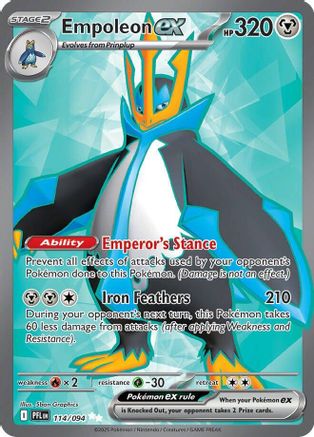 Empoleon ex - 114/094 114 - ME02 Phantasmal Flames Holofoil