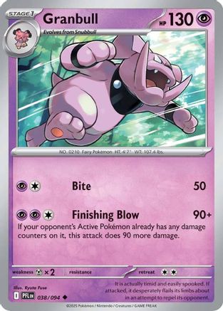Granbull 38 - ME02 Phantasmal Flames Reverse Holofoil