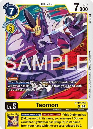 Taomon (BT17-035) (BT17-035) - Starter Deck 22: Amethyst Mandala Advanced Deck Set