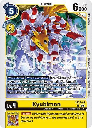 Kyubimon (ST22-03) (ST22-03) - Starter Deck 22: Amethyst Mandala Advanced Deck Set