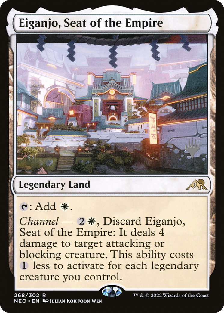 Eiganjo, Seat of the Empire (PPNEO-268) - Kamigawa: Neon Dynasty Promos Foil