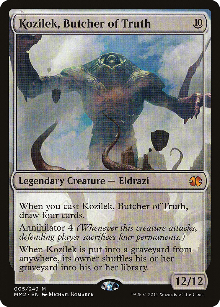 Kozilek, Butcher of Truth (MM2-005) - Modern Masters 2015 Foil