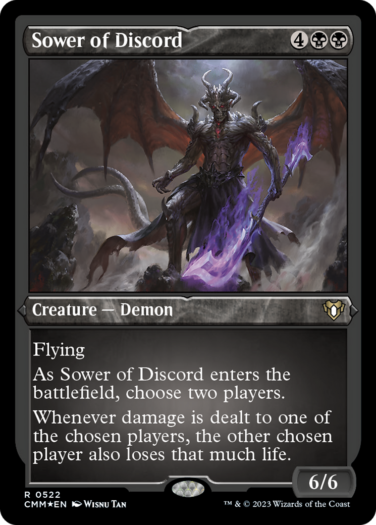 Sower of Discord (CMM-522) - Commander Masters Etched Foil