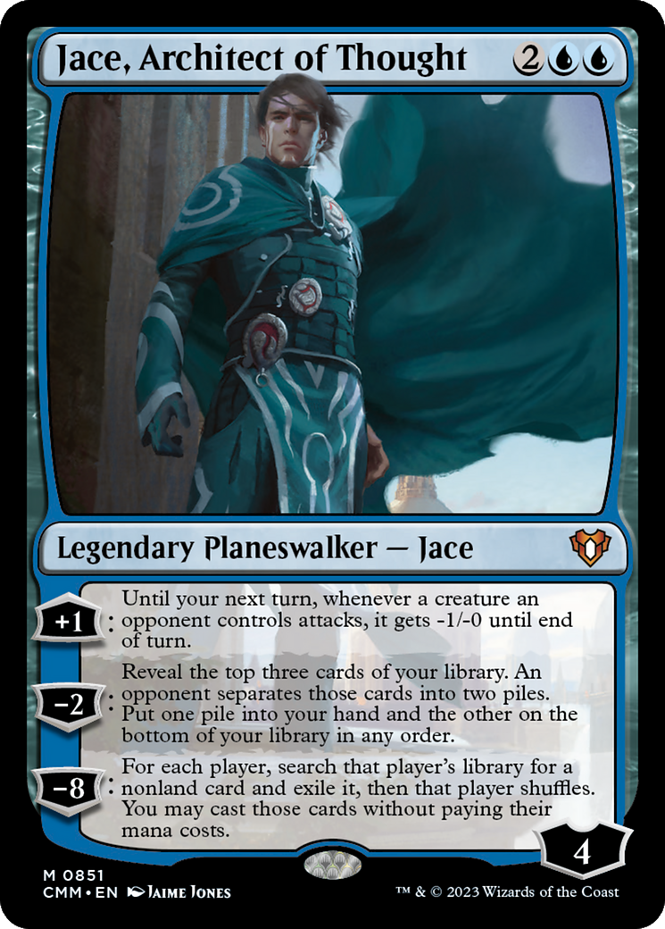 Jace, Architect of Thought (CMM-851) - Commander Masters