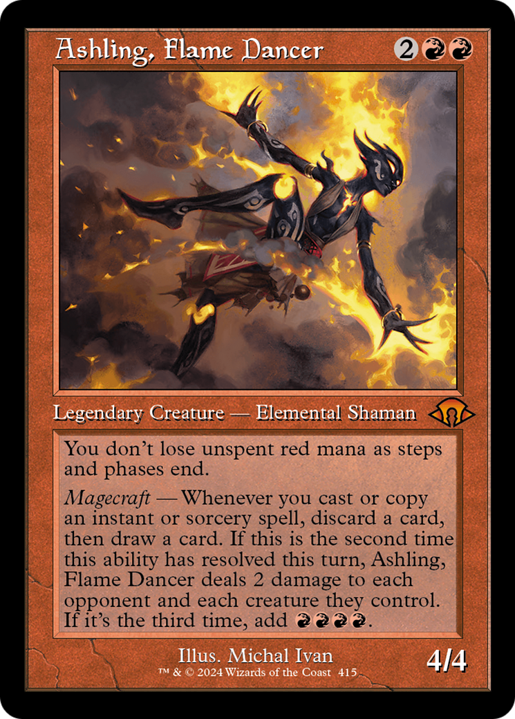 Ashling, Flame Dancer (MH3-415) - Modern Horizons 3 Foil