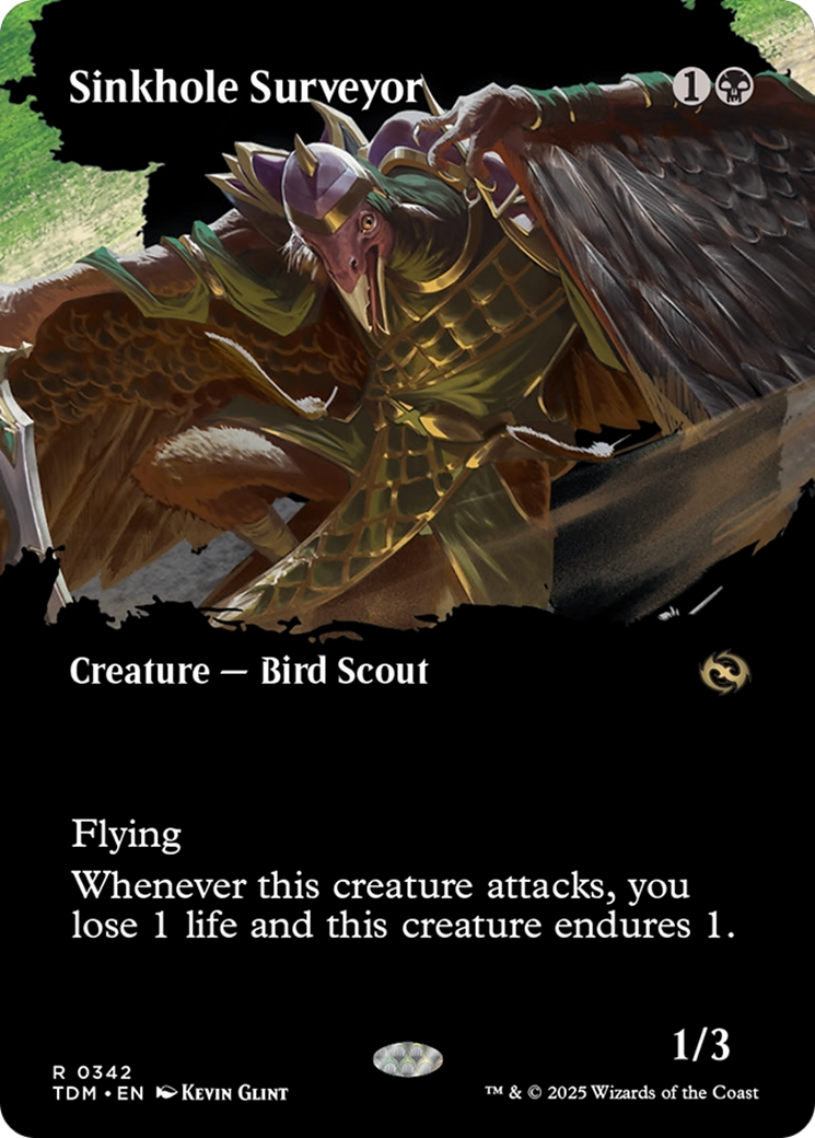Sinkhole Surveyor (TDM-342) - Tarkir: Dragonstorm: (Showcase) (Borderless) Foil
