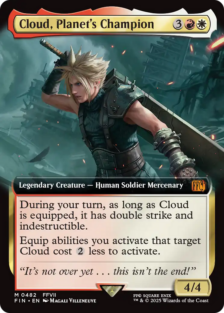 Cloud, Planet's Champion (Extended Art) (FIN-482) - FINAL FANTASY Foil