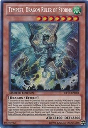 Tempest, Dragon Ruler of Storms (CT10-EN004) - 2013 Collectors Tins Limited