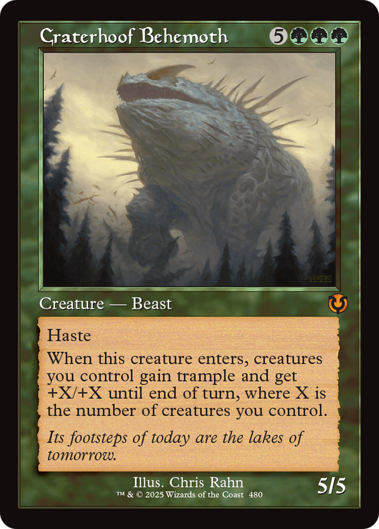Craterhoof Behemoth (Retro Frame) (-480) - Innistrad Remastered